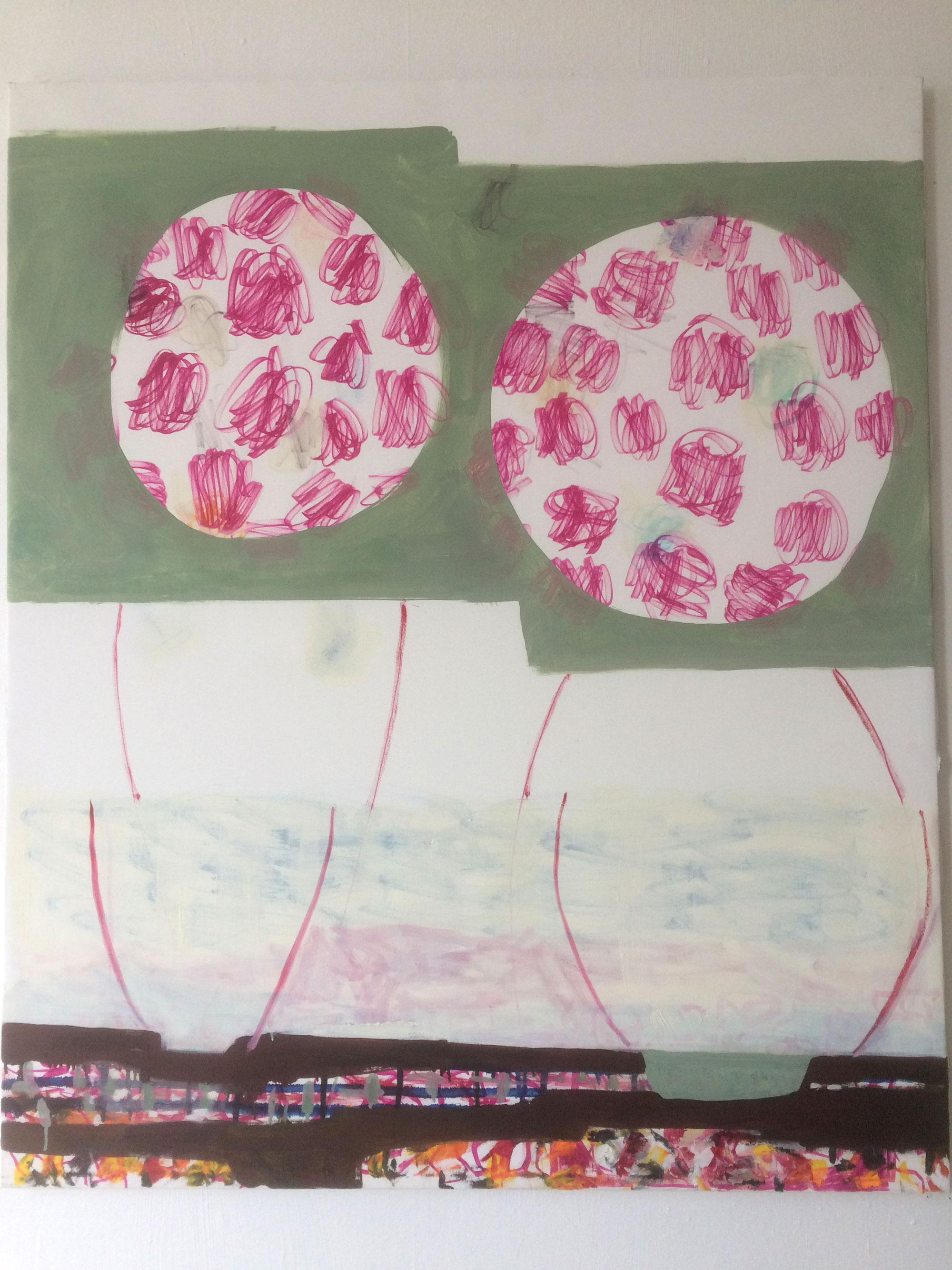 Our bodies, oil and acrylic. Catrin Serck-Hanssen. 