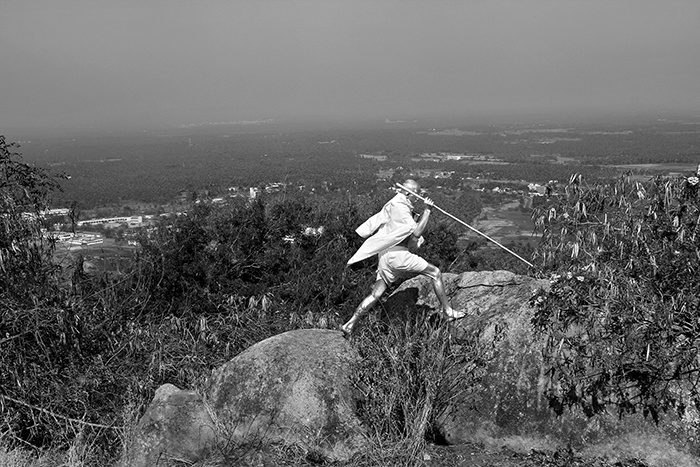 Cop Shiva, Being Gandhi. Photography, 2015