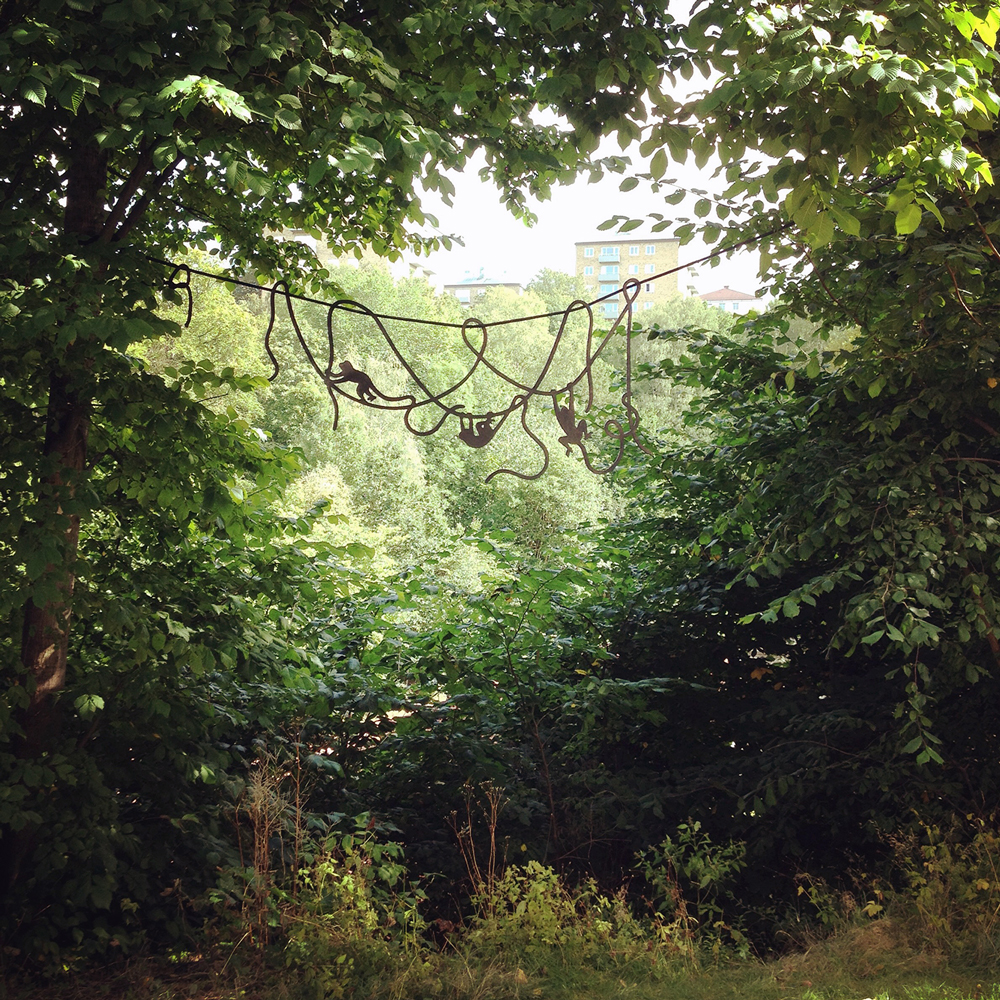 ”Monkey Business”, Konstepidemin 2016. Foto: Karin Agélii