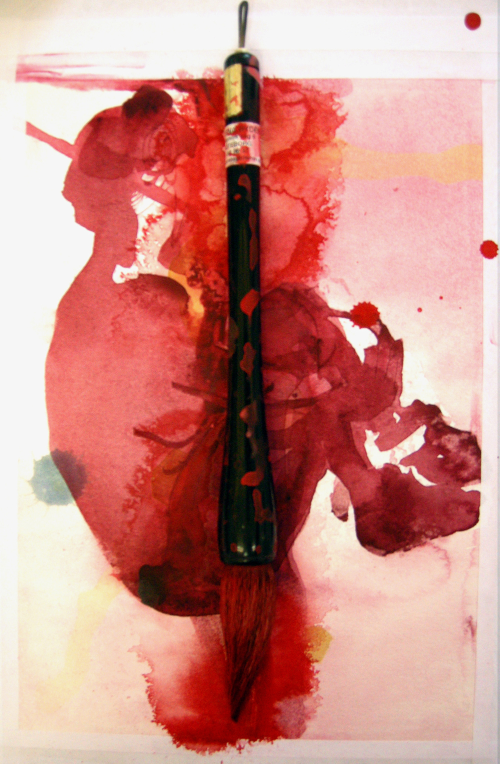 Påle genom kroppen, bild under arbete,
Foto: Lena Rydén