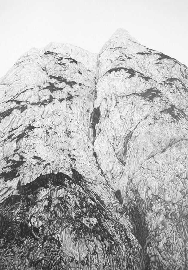 Magnhild Opdøl, I wonder who I will be, pencil on paper, 2015