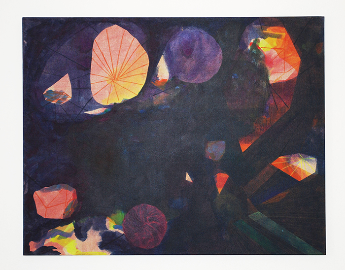 Marta María Jónsdóttir, untitled. 120 x 90 cm. Acrylic on canvas. 2015. From exhibition The world without us. Hafnarborg, Iceland.