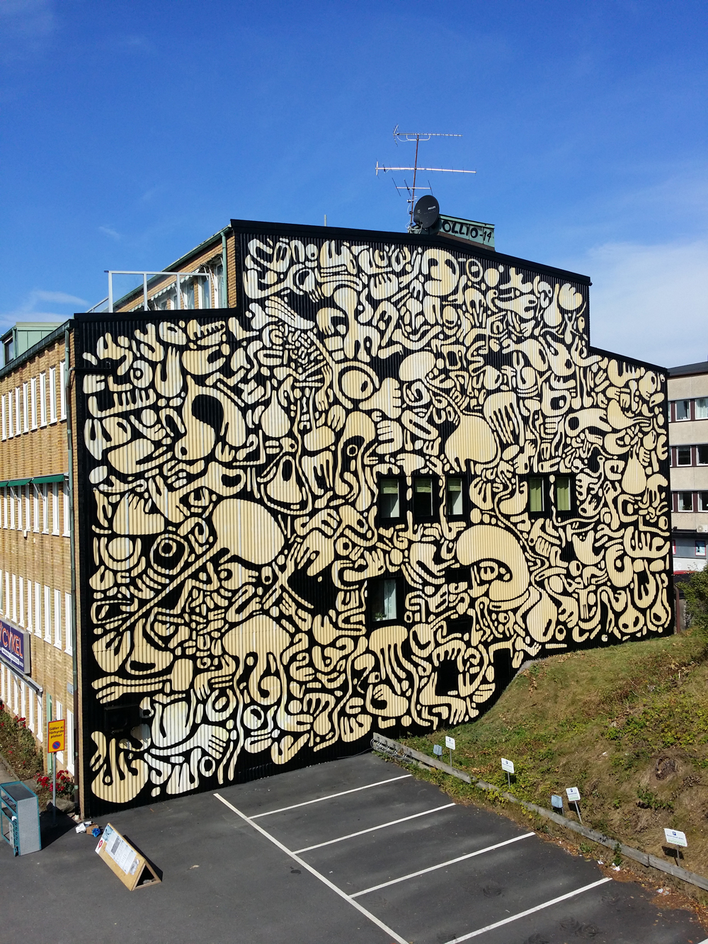 Fasadmålning av Jonathan 