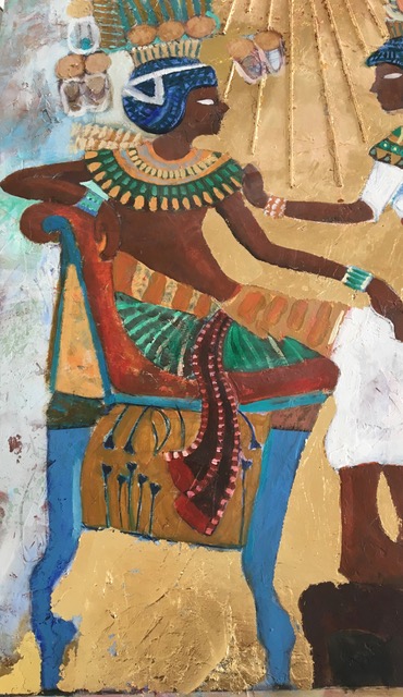 Ami Lanmark, Tutankhamun och Ankhesenamun, detalj av målning