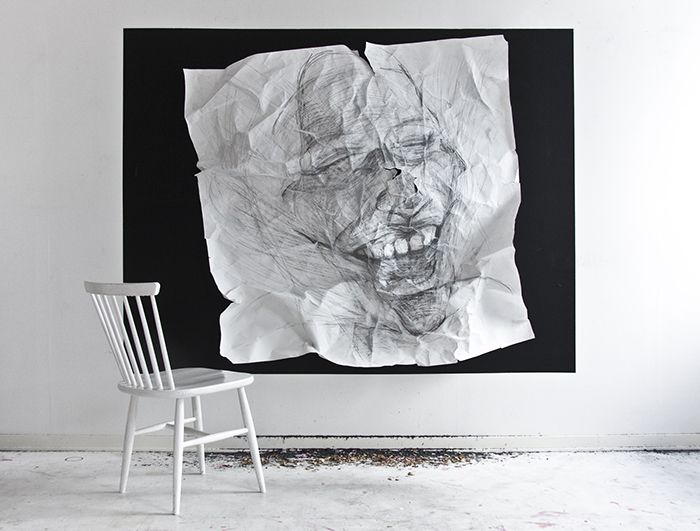 Alexandar Hedberg, blyertsteckning 2015-2016. Foto Alexandra Hedberg