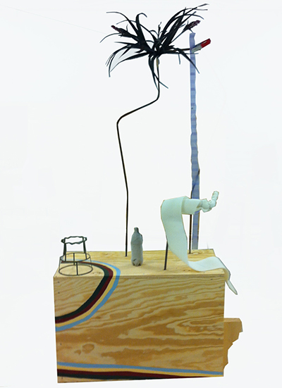 ”Mot framtiden” under arbete. Foto: Jill Lindström