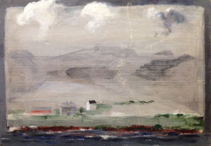 . Olja på trä. 26 x 36 cm. 2016