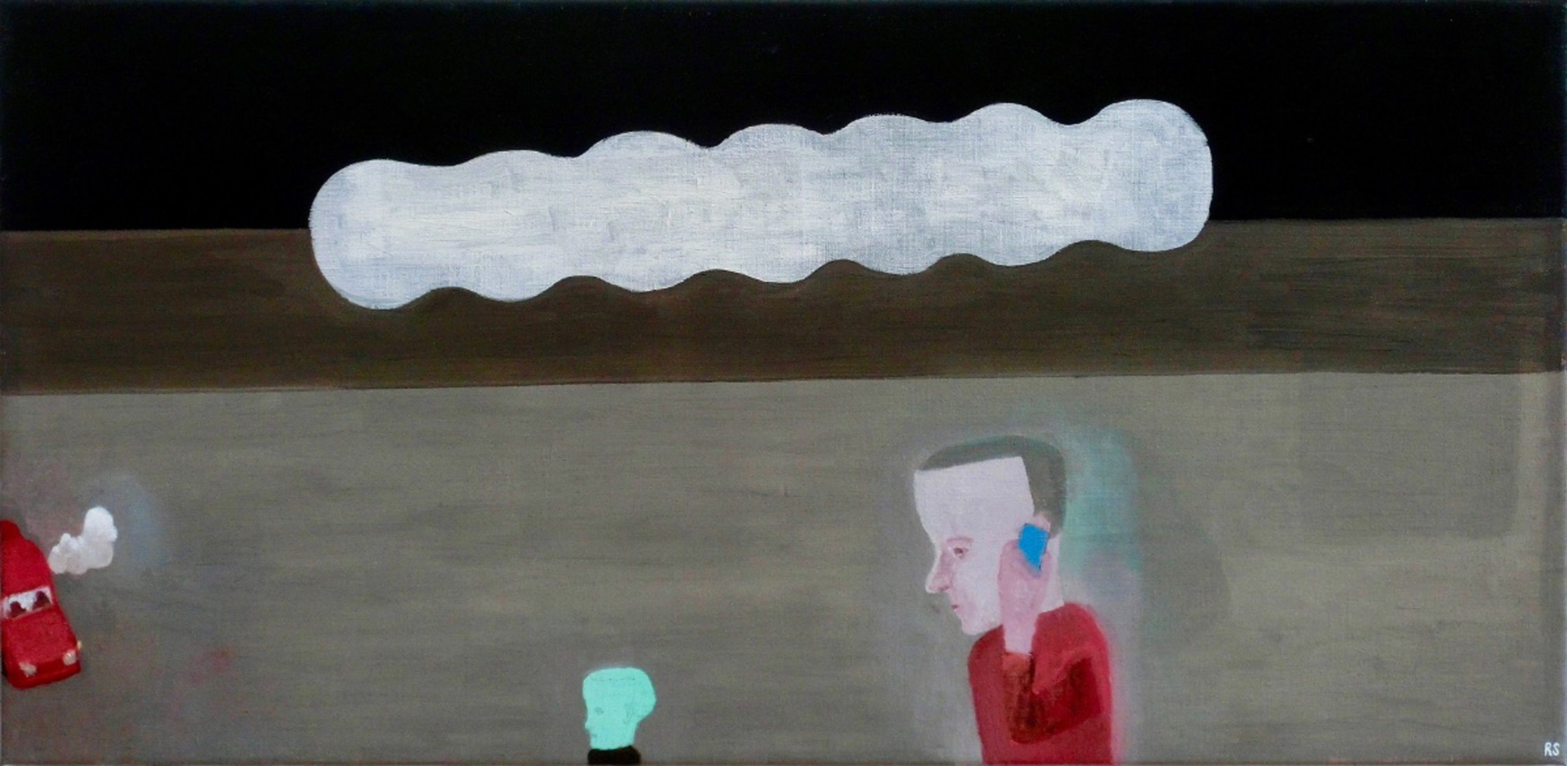  ”Molnet”, olja, 60 x 98 cm