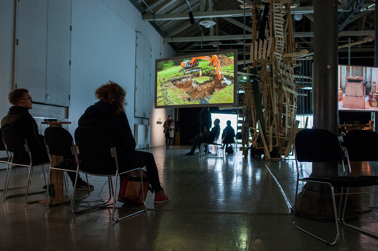 Rewriting Histories exhibition curated by Benj Gerdes & Lasse Lau, 2015 Fotografisk Center & CPH:DOX 2015, Copenhagen (installation shot) Credit: Tina Umer