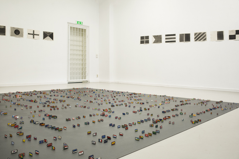 Azadeh E Zaghi (Local artist invited in 2018 ) / Sacred Ground / Carpet and razor blades / 2018