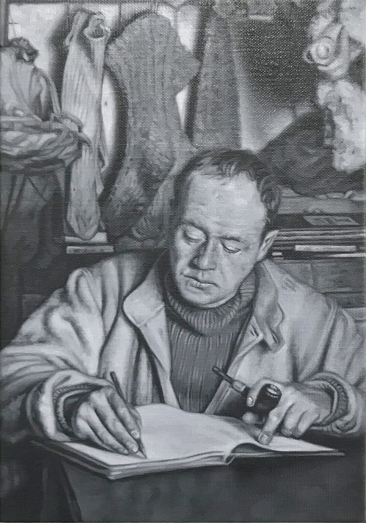 Tomas Lundgren, Untitled, oil on canvas, 21 x 29 cm, 2019