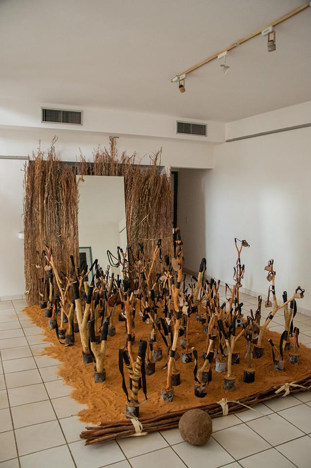 The Parliament: Installation 2016 Mix media, 4m/3m, Photo: Chinemelum Mbadim