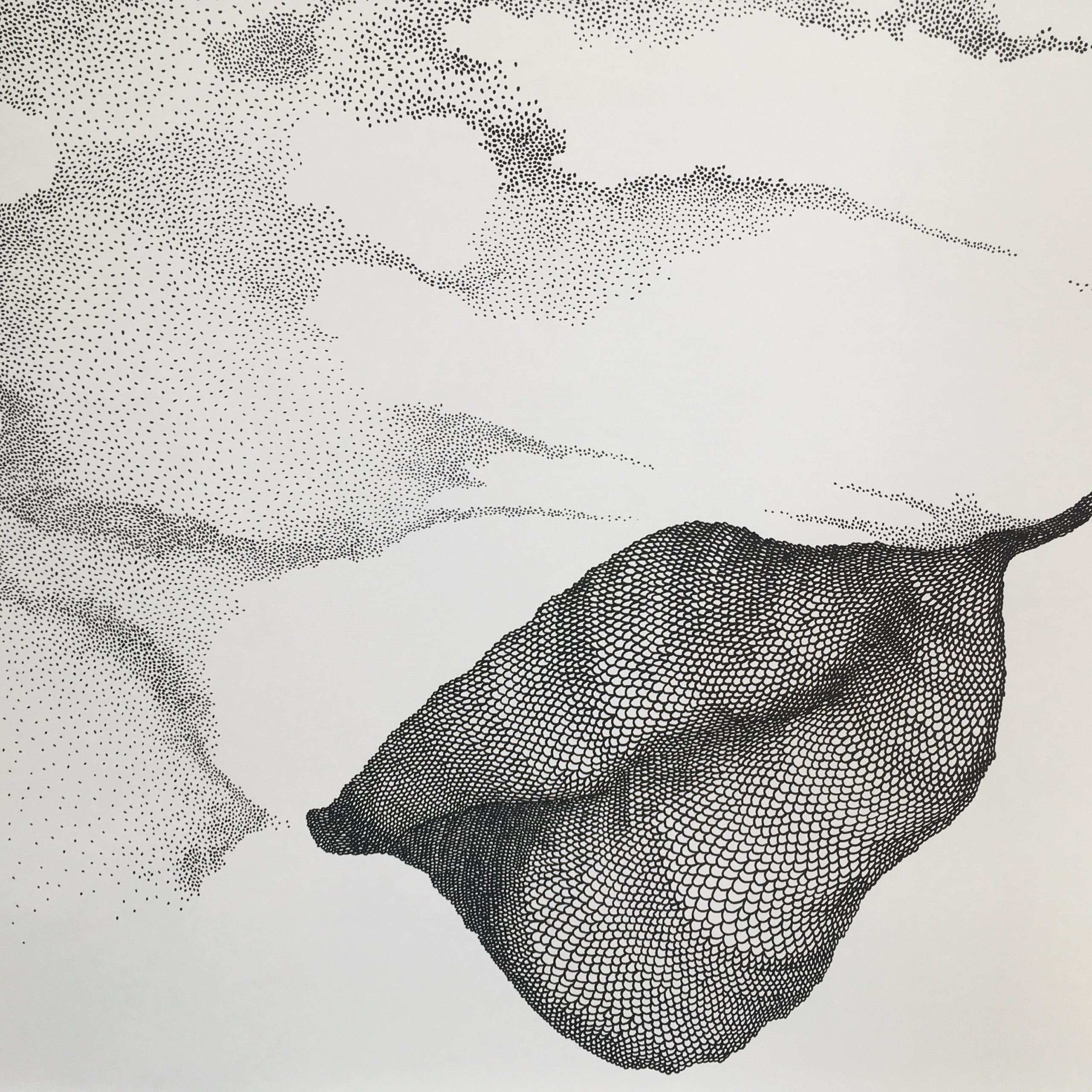 Rocio Soto, Hon. Bläck på duk 8x1.5 m, 2019.