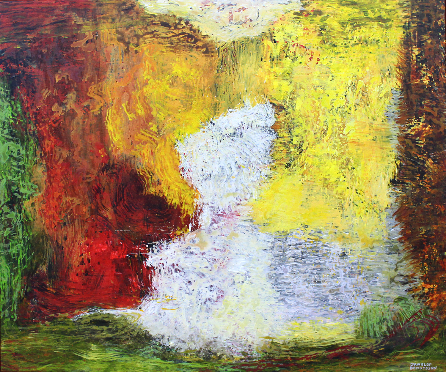 Jan-Olof Bengtsson, Dit ingen tid når (2019), 84 x 100cm