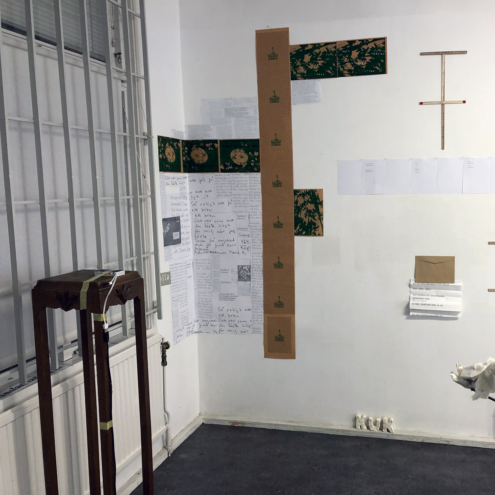 Sällskapet de Åtta i Artists' Corner på Konstepidemin, mars 2021