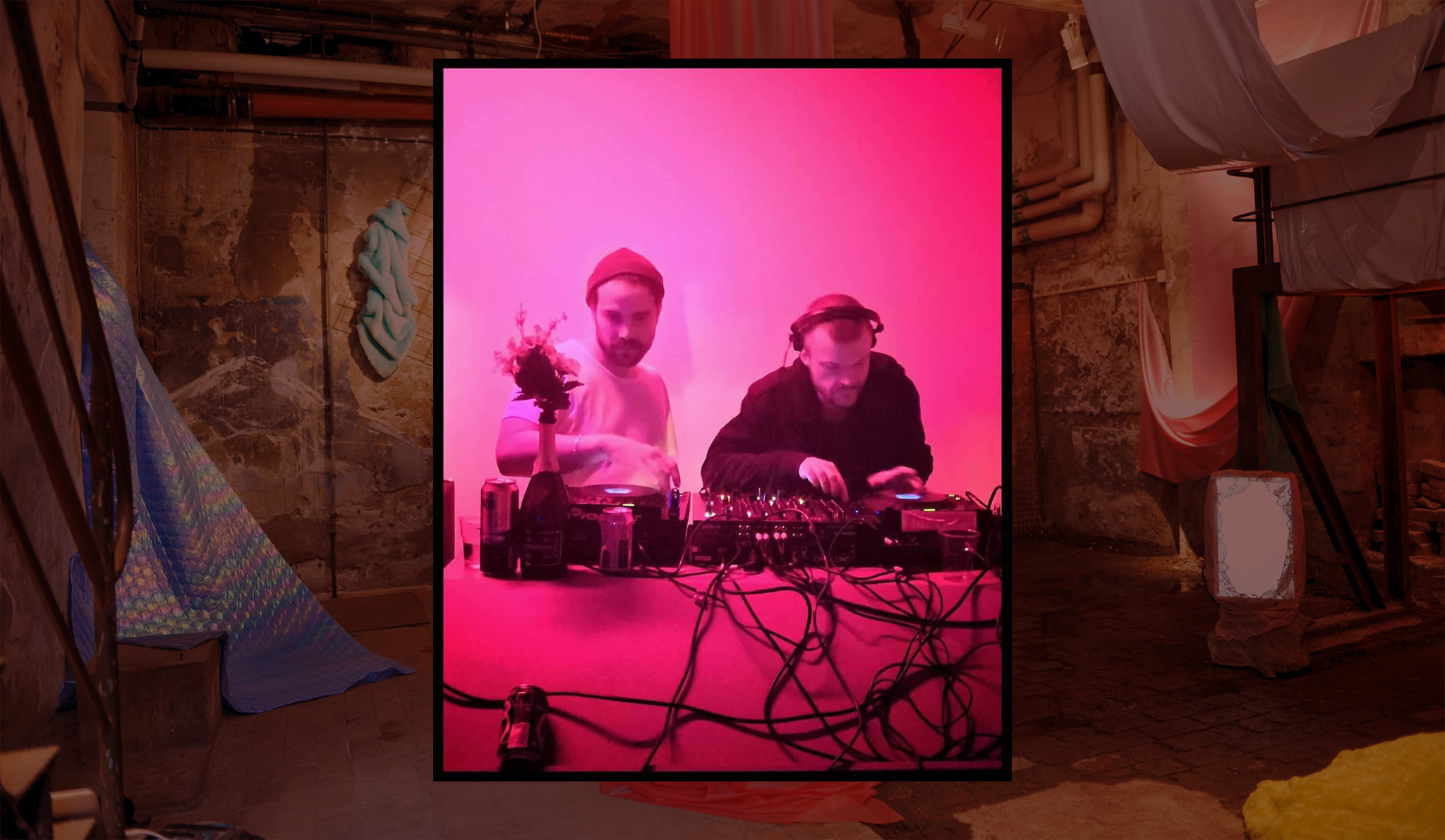 I bild (från vänster) Dj´s Johan Samuelsson och Albin Haqvinsson