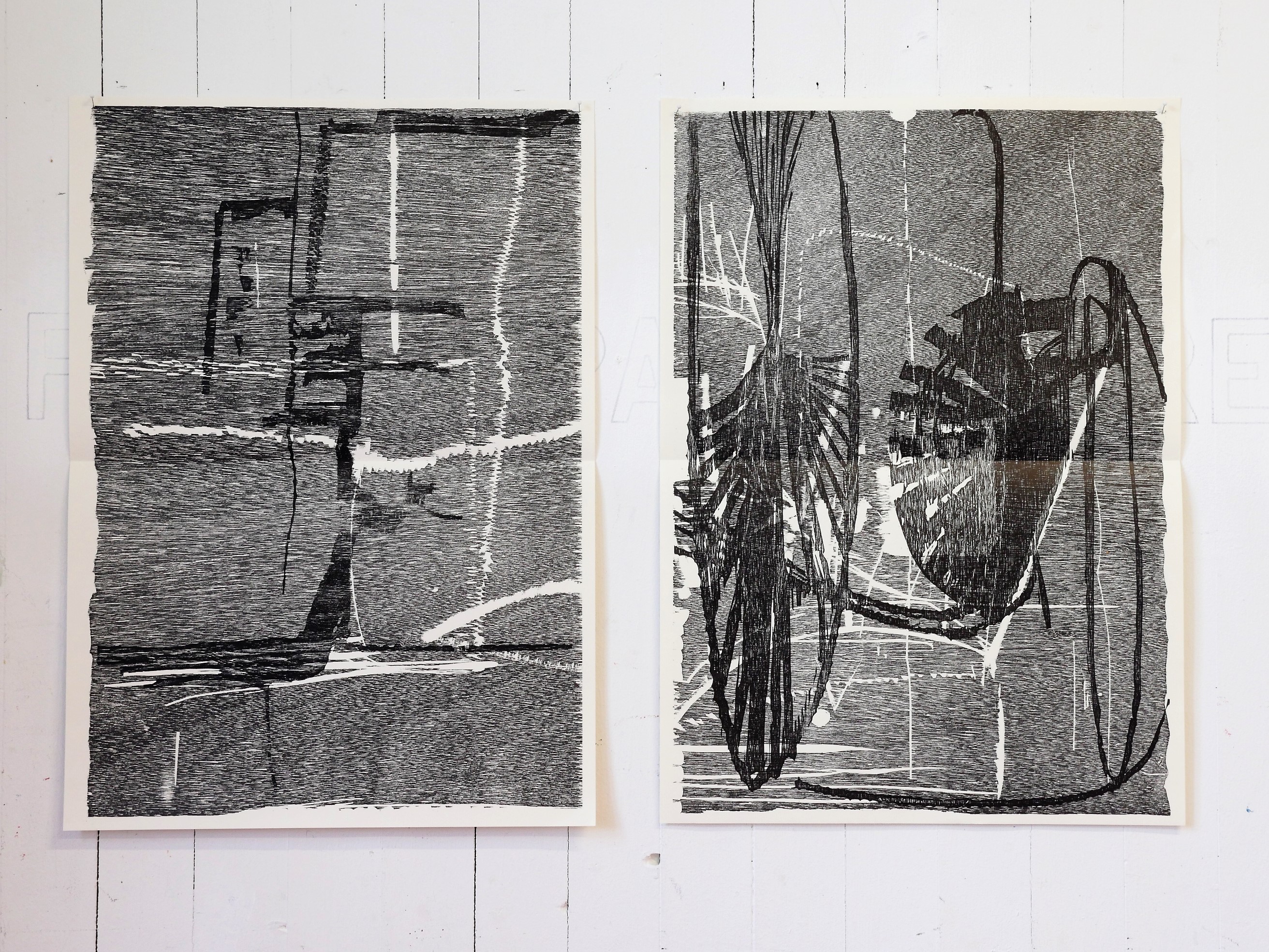 Hans Uwe Hähn, Free flow of forms (1-2), 2001