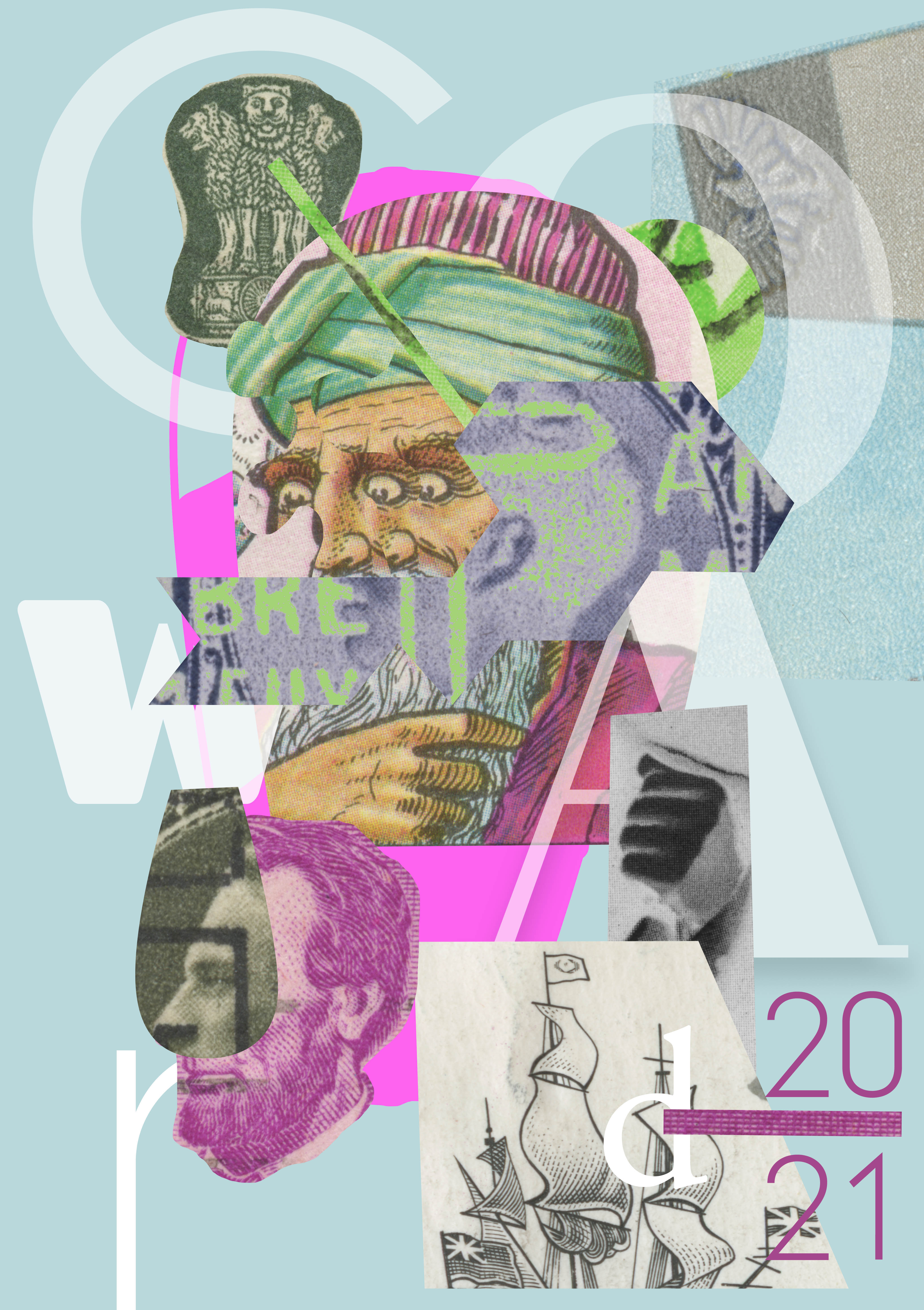 Coward, digital collage, 2021