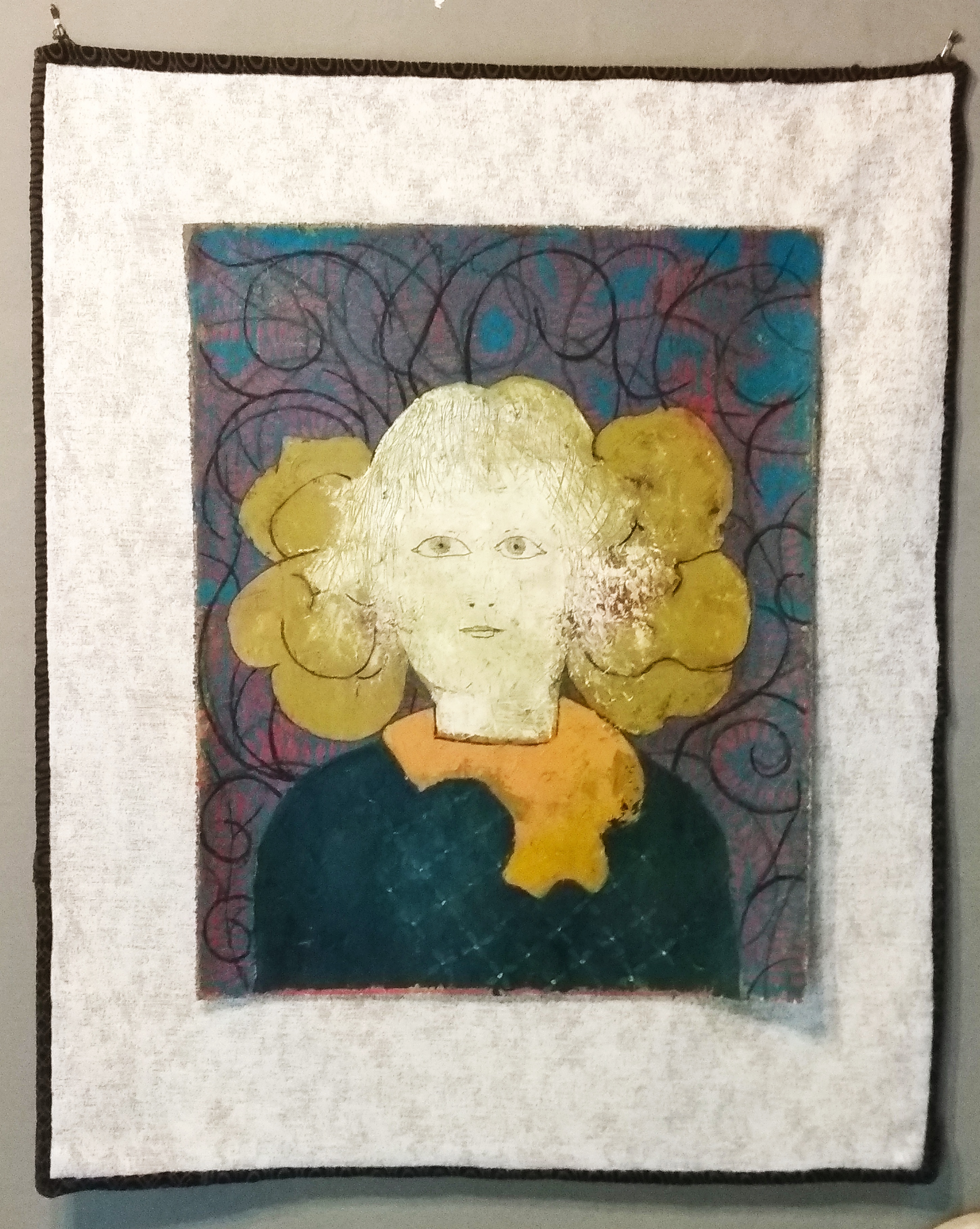 Cara blanca, White Face, from de series Soft Frame, Oil on canvas, 2018