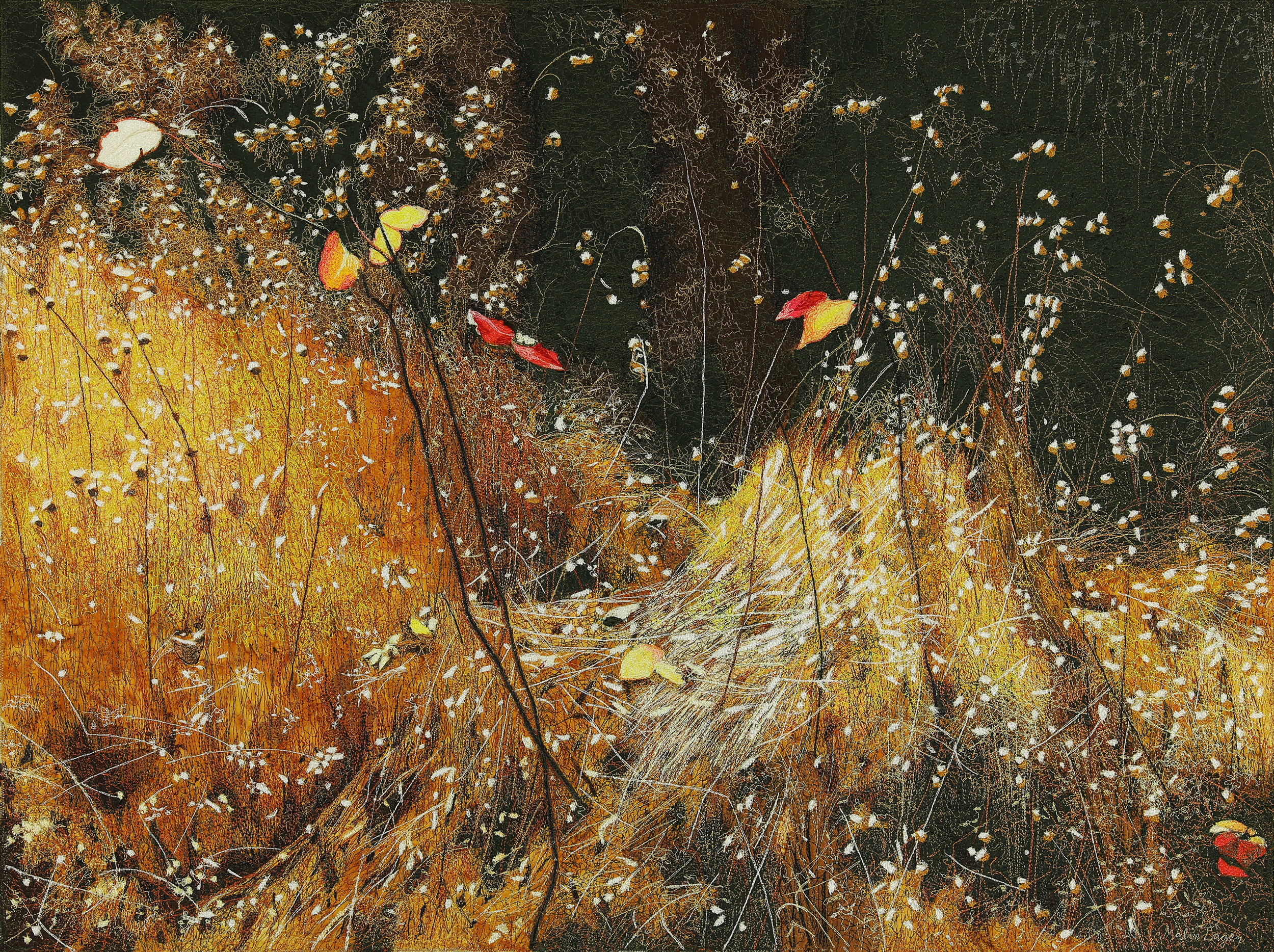 Malin Lager, Gräs I, Textil. 2020, Foto Emelie Lager 