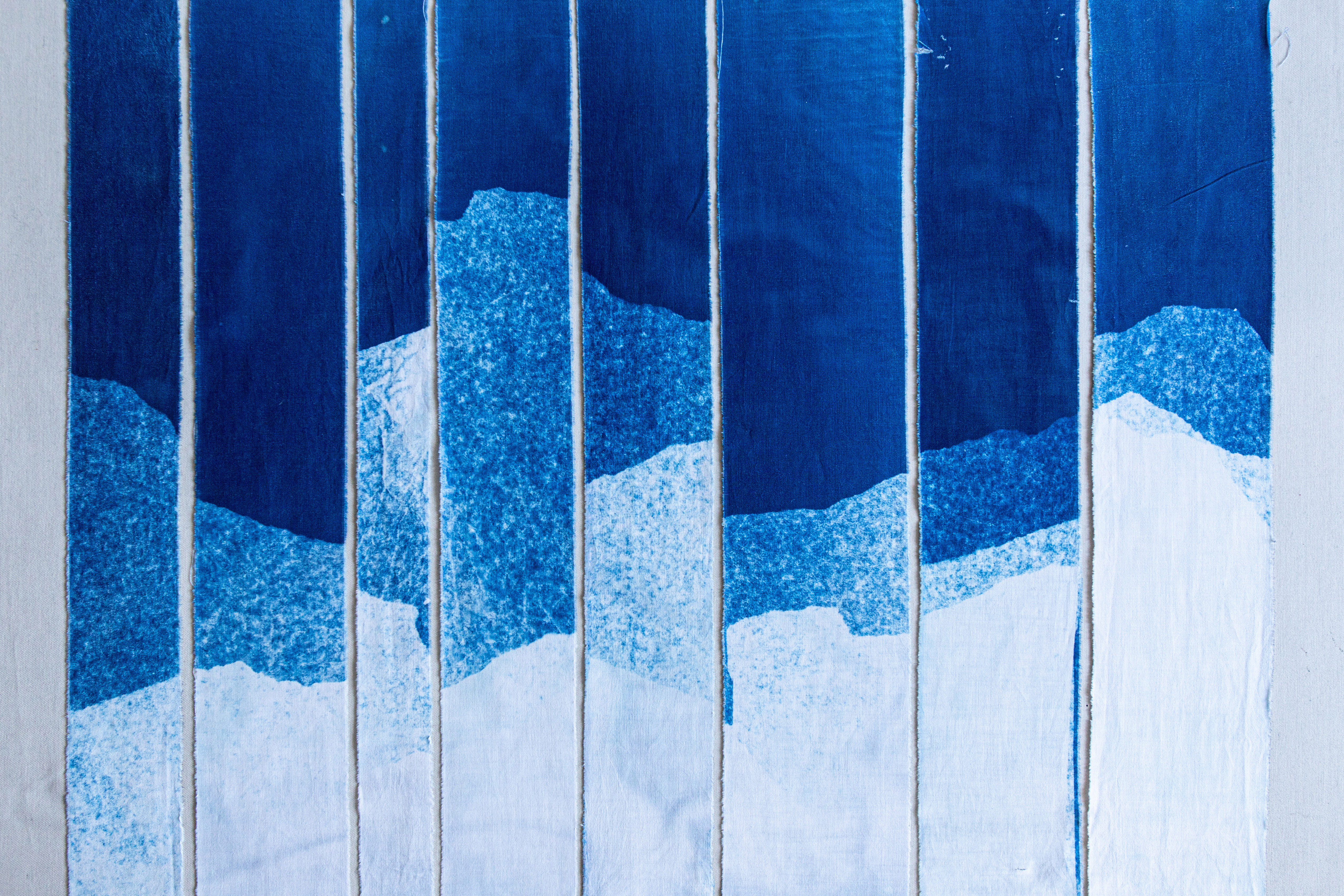 Shogo Hirata, wip4. Cyanotypi på bomull, 2022.