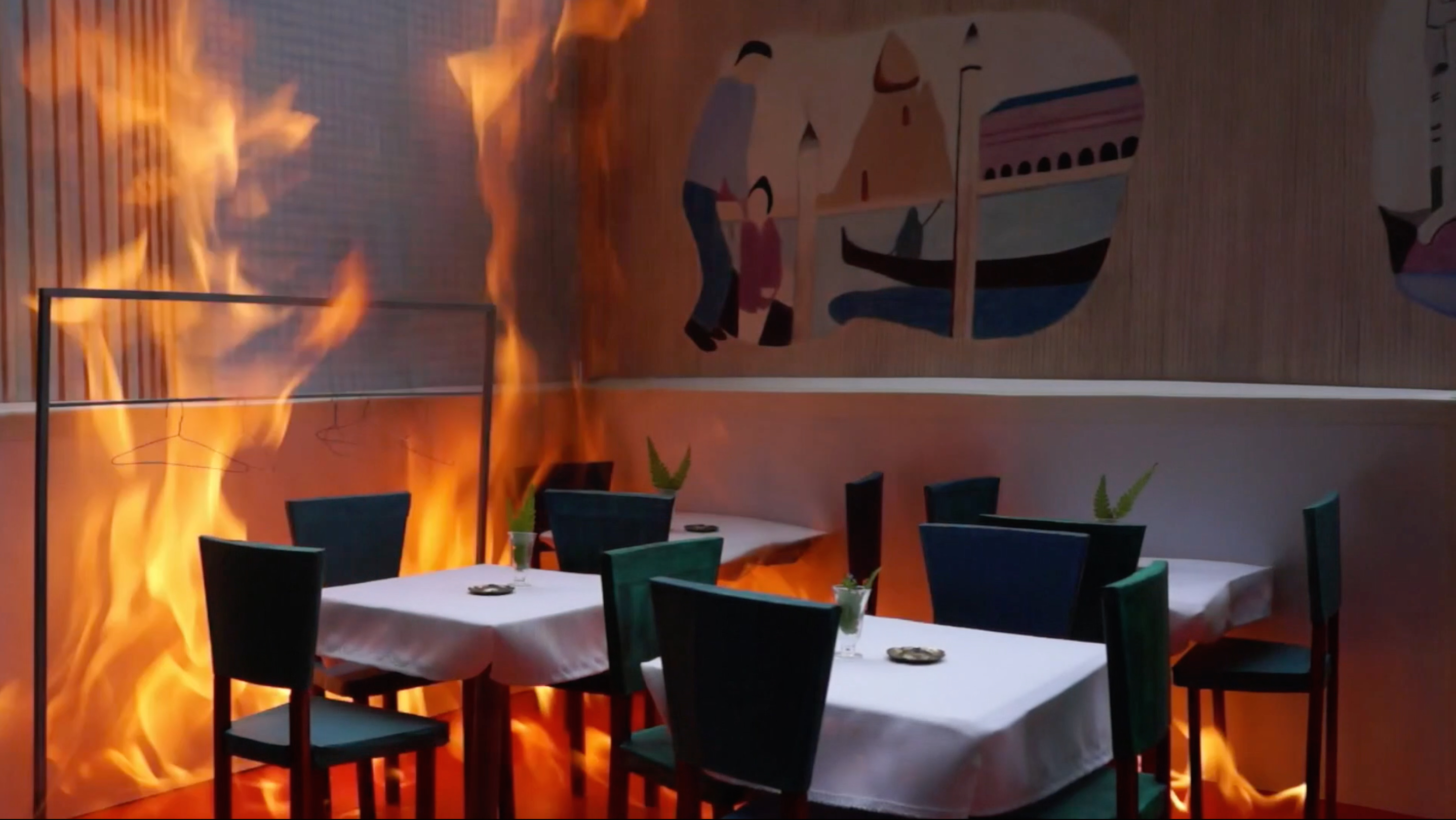 Isabel Theselius, Slow Burn, HD Video, 03:53 min loop, 2023