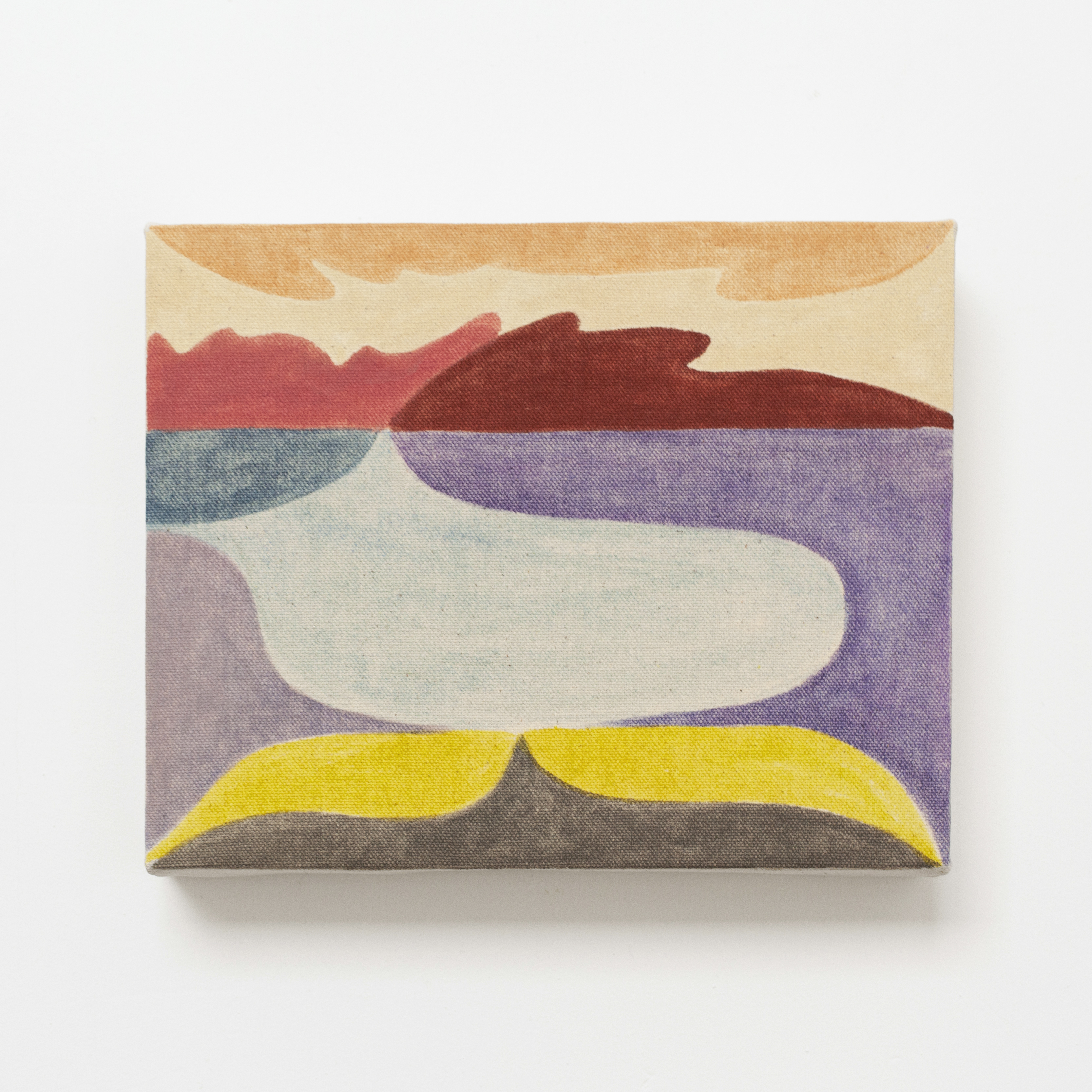 Vinna Begin, Brace, 2023 (Pigment on canvas, 20 x 25 cm). All pictures courtesy of Vinna Begin and NEVVEN.