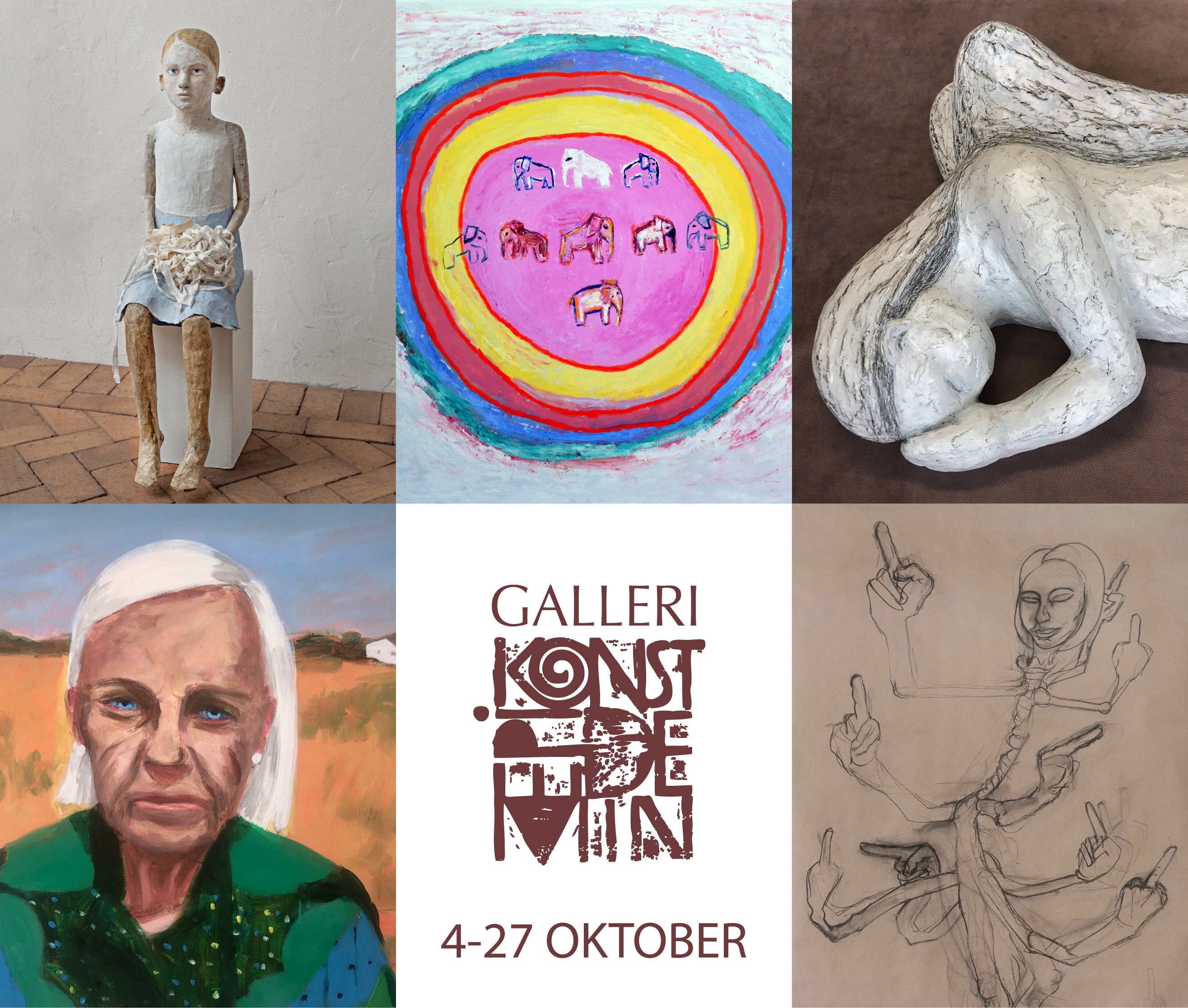 Verk av Sonja Jansson, Christina Frendin Wester, Petra Borén Supparo, Marie Capaldi, Magdalena Eriksson