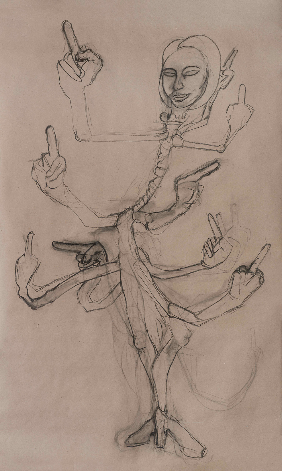 Magdalena Eriksson, Fuck you!, Kol på papper, 2022