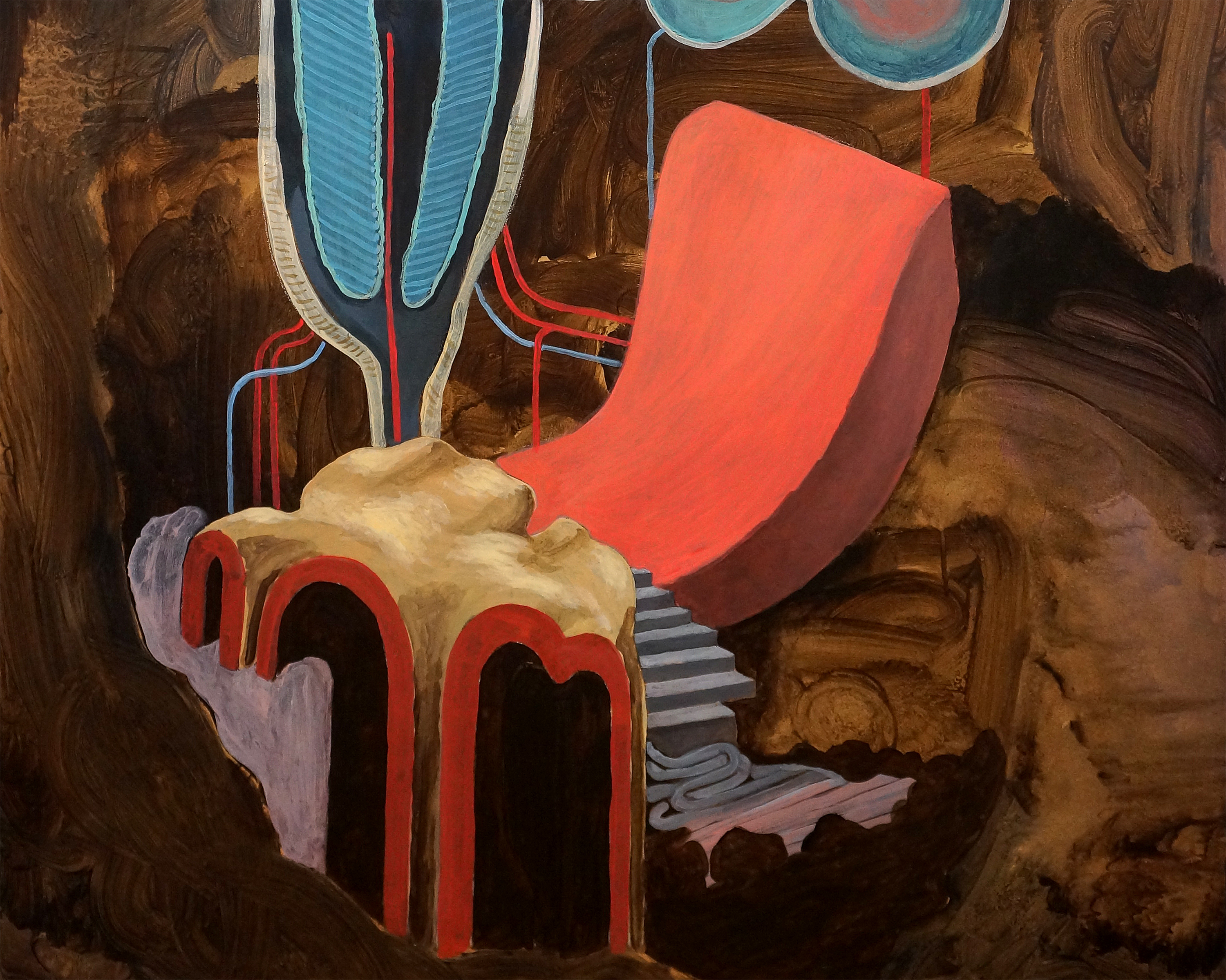 BenBaker, Infinite Landscapes of Fun, Acrylic on MDF, 2025