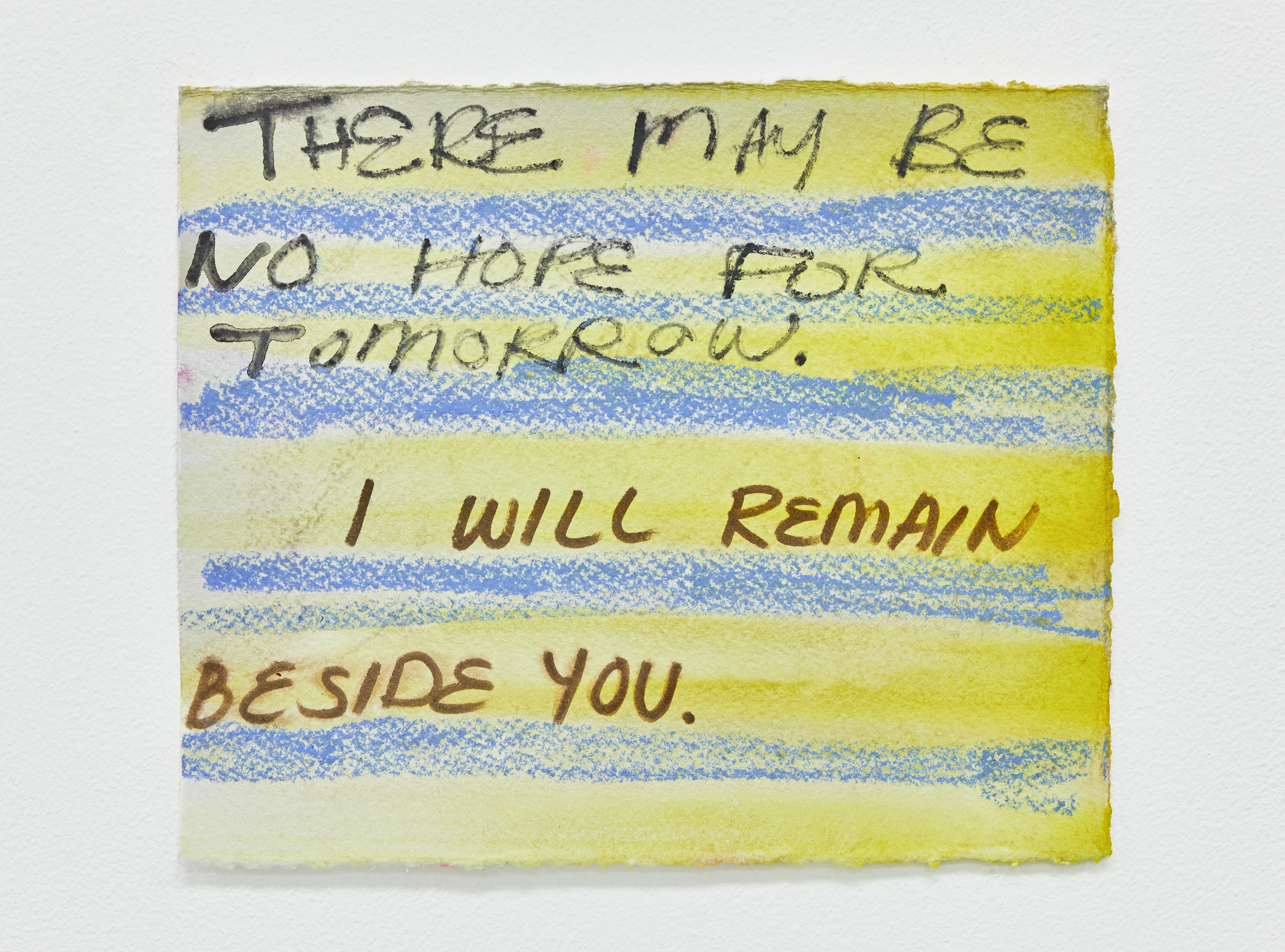 I will remain beside you, 2025, watercolor, oil pastel, watercolor graphite pencil, marker on paper, 19x22.5cm