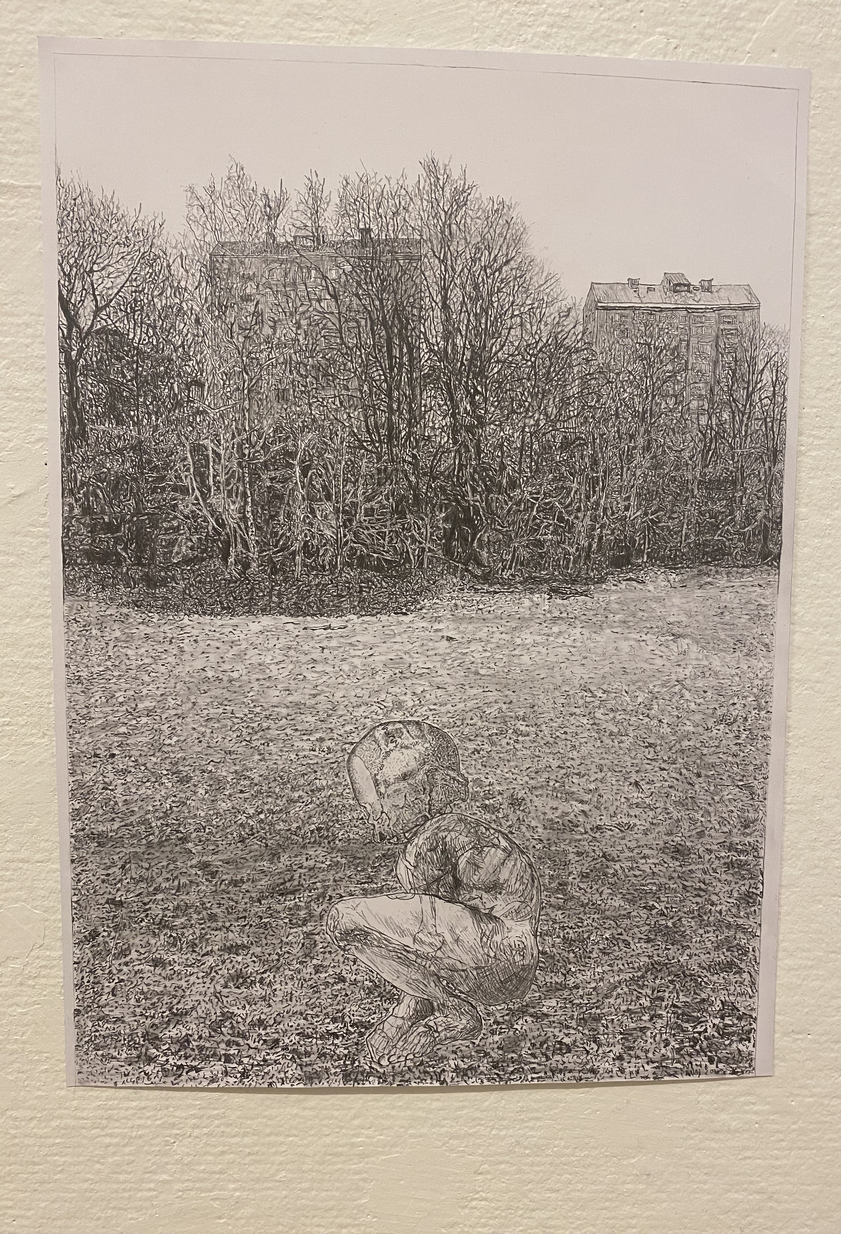 'Alone' (pencil drawing on A3 - 250gsm paper)